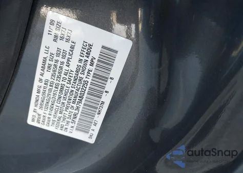 2010 Honda Odyssey Ex-L from USA, damaged, VIN 5FNRL3H79AB032255